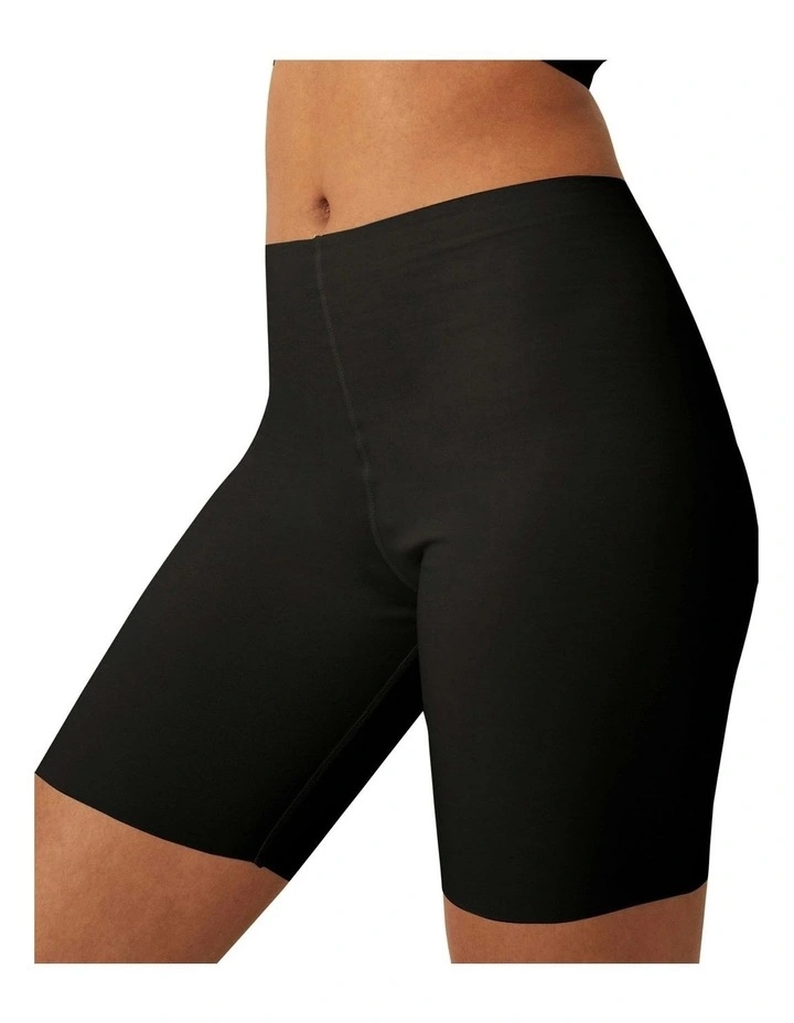 Cotton And Modal Long Leg Boxer Brief in Black image 4