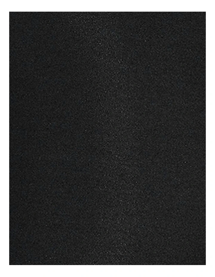Cotton And Modal Long Leg Boxer Brief in Black image 5