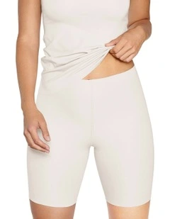 Cotton And Modal Long Leg Boxer Brief in White