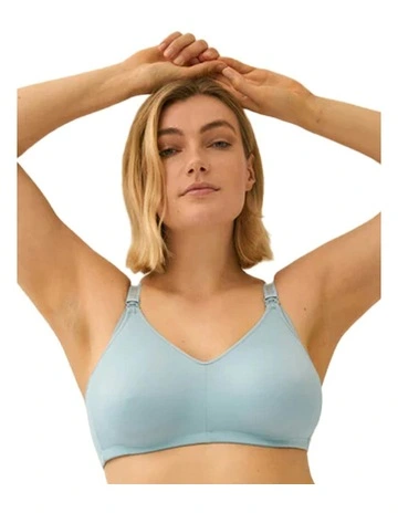 Elasticup Moulded Adjustable Maternity And Nursing Bra in Blue