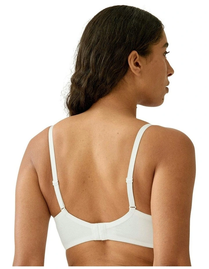 The Friday Wirefree Recycled Lace Bra in White image 2