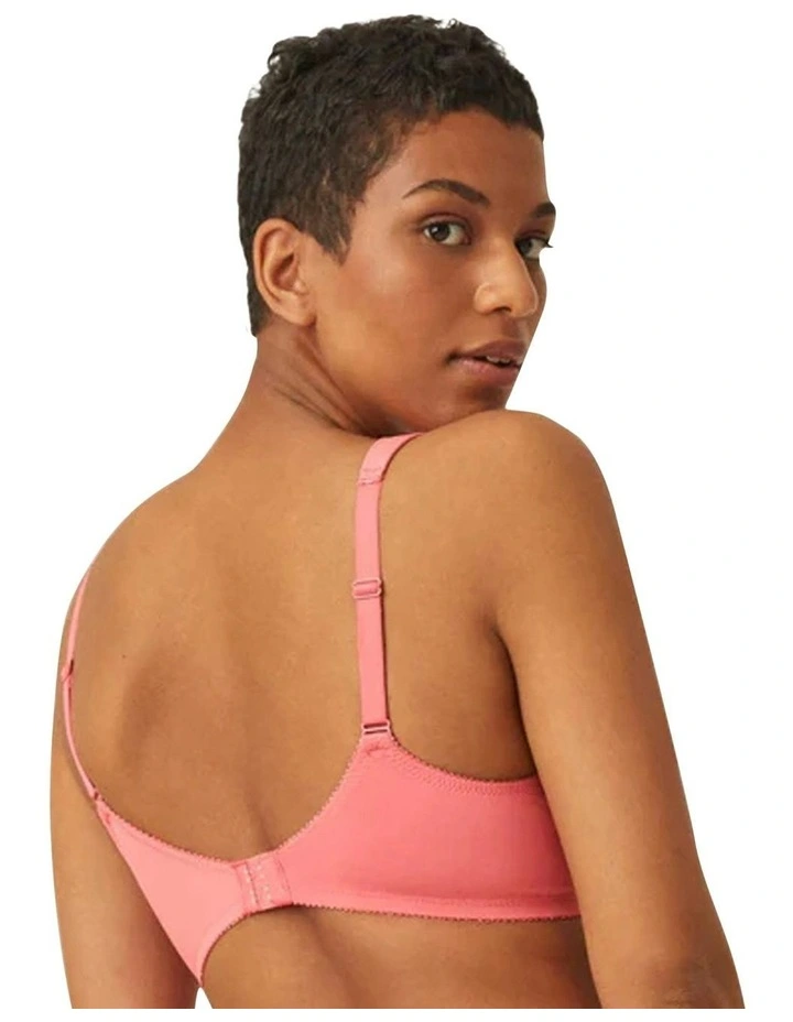 Padded Wirefree T-shirt Bra With Wide Straps in Pink image 2