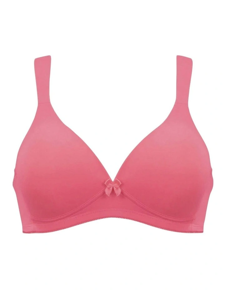 Padded Wirefree T-shirt Bra With Wide Straps in Pink image 6