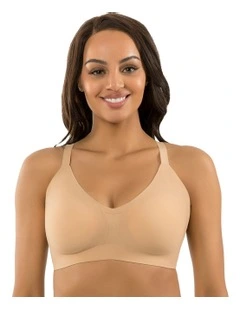 Simplicity Seamless Wirefree Bonded Bra with Removable Padding in Bare