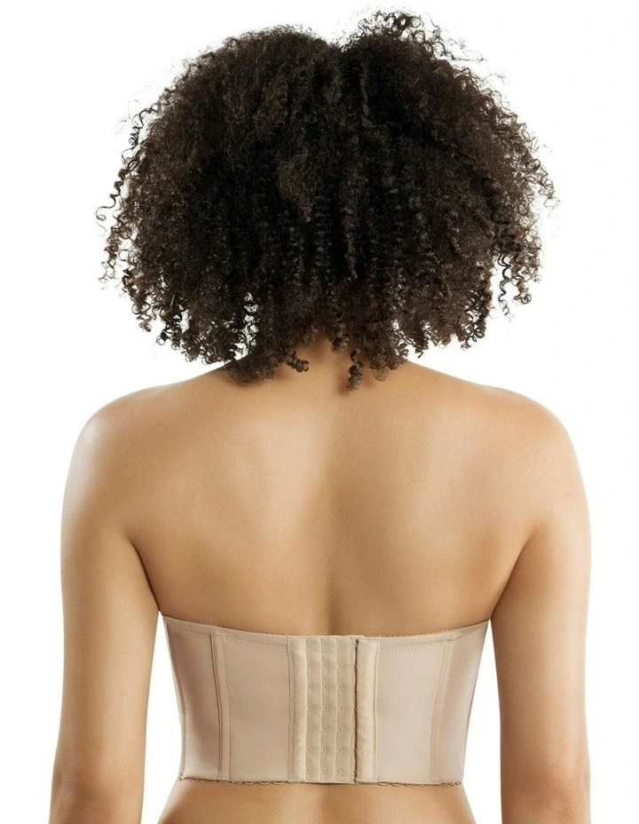 Elissa Seamless Padded Longline Strapless Bra in European Nude image 2