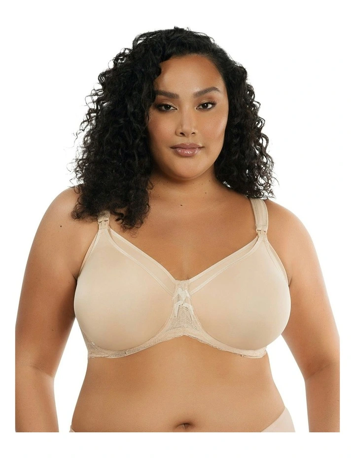 Leila Seamless Underwire Nursing Bra in Bare image 1
