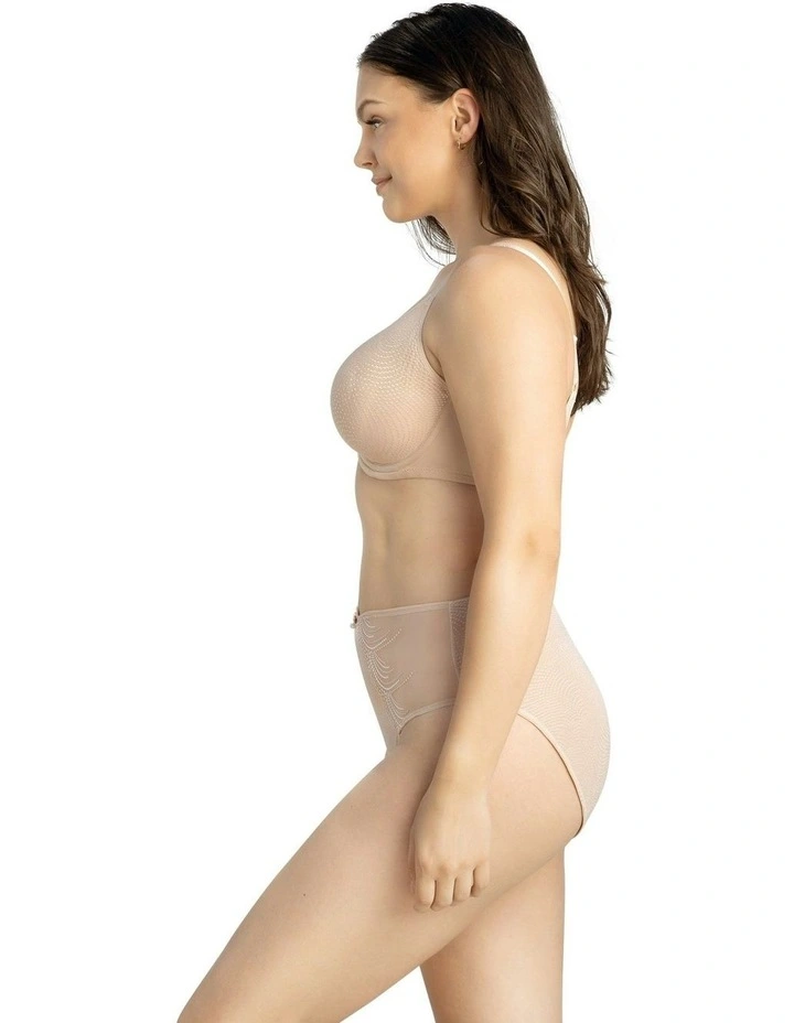 Pearl Underwire Seamless Minimiser Bra in Cameo Rose image 3