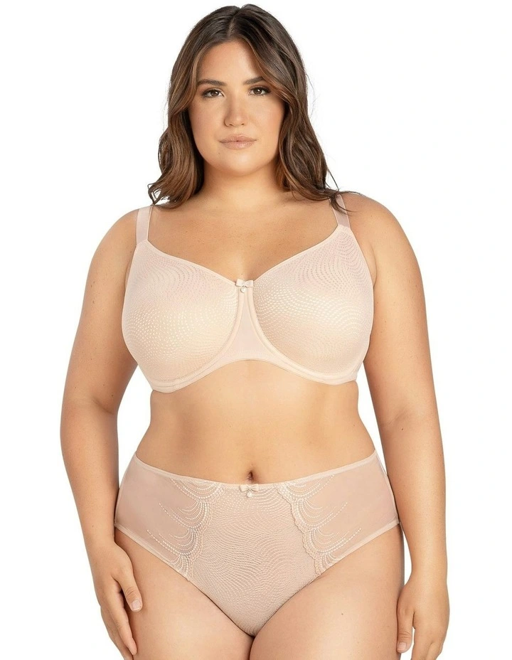 Pearl Underwire Seamless Minimiser Bra in Cameo Rose image 5