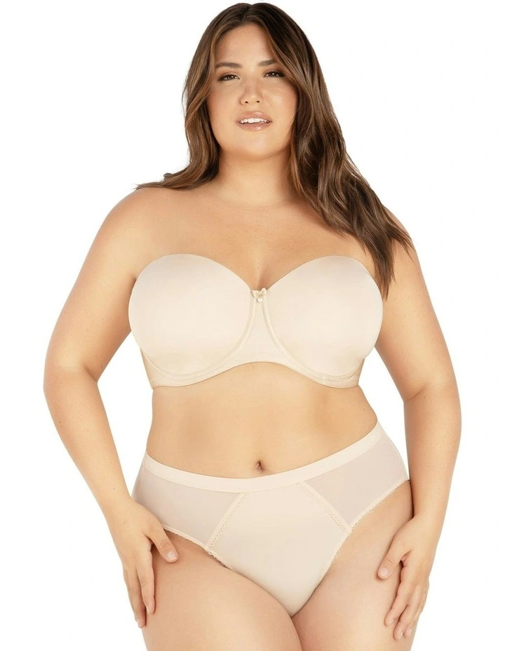 Elise Multiway Seamless Strapless Bra in Beige image 4