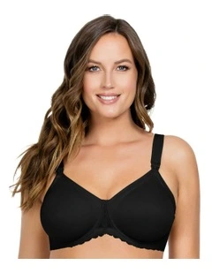 Leila Seamless Underwire Nursing Bra in Black
