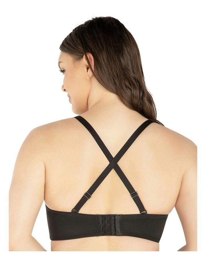 Elise Multiway Seamless Strapless Bra in Black image 2