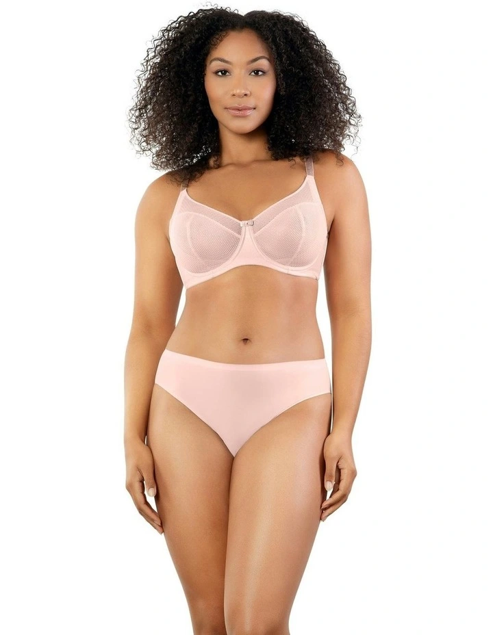 Paige Geometric Lace Unlined Underwire Full Bust Bra in Porcelain image 2