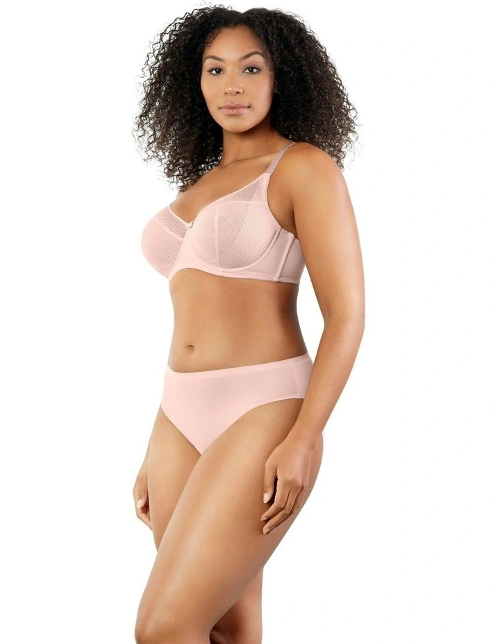 Paige Geometric Lace Unlined Underwire Full Bust Bra in Porcelain image 4