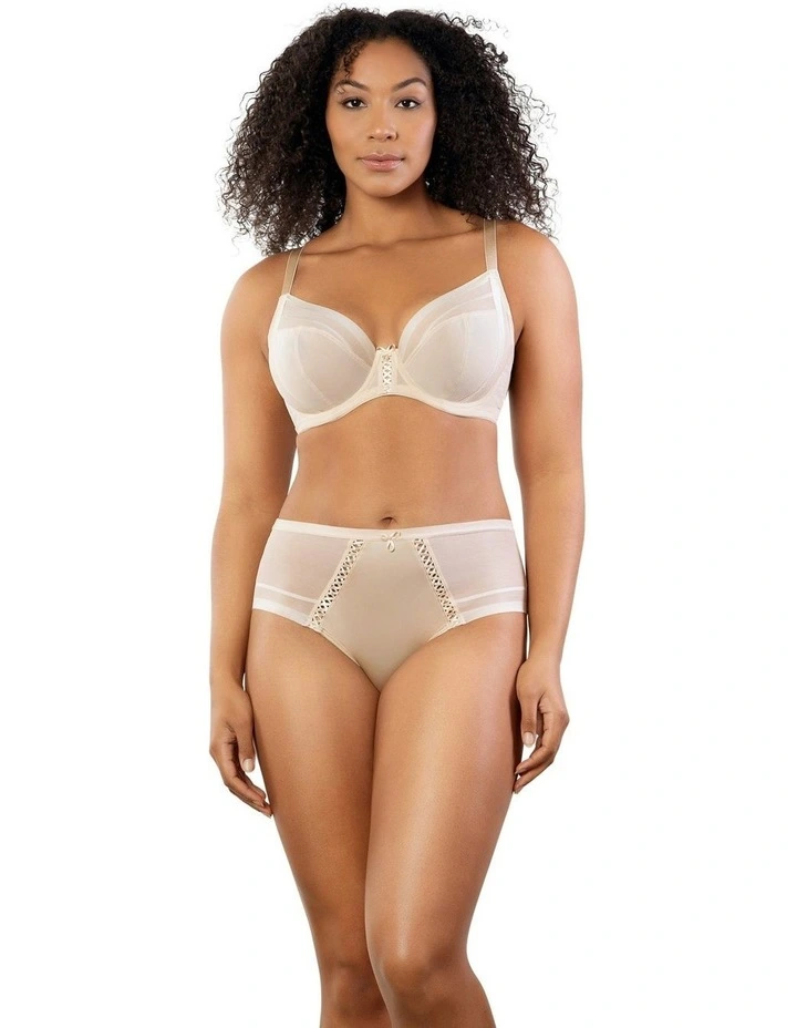 Shea Supportive Full Bust Plunge Bra in Bare image 3
