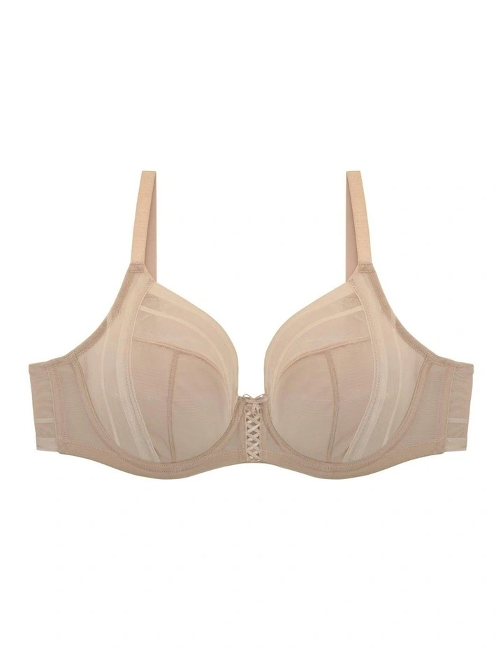 Shea Supportive Full Bust Plunge Bra in Bare image 7
