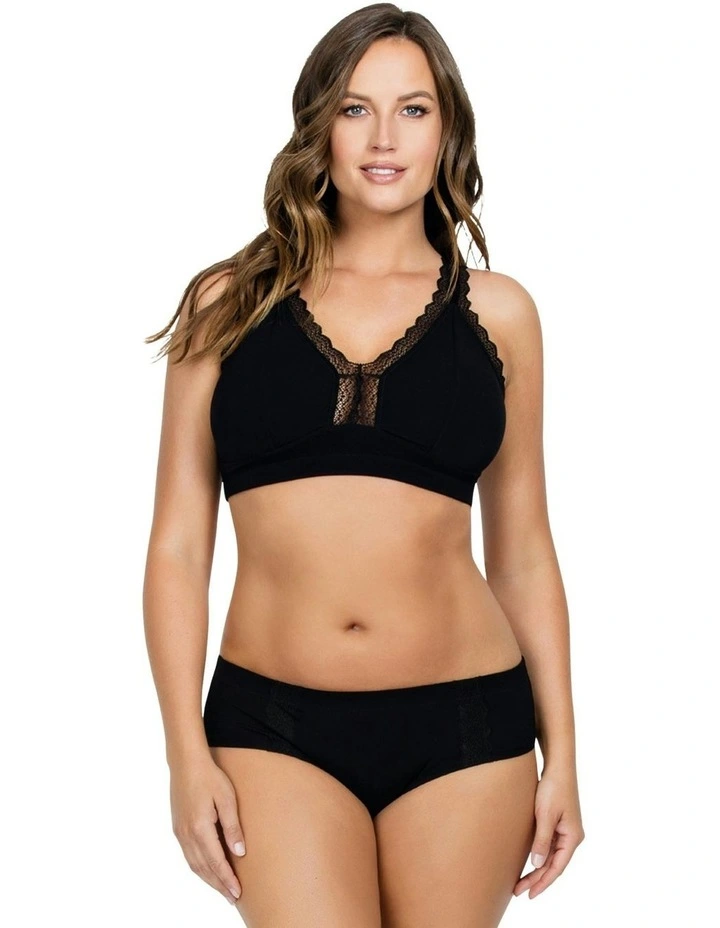 Dalis Wireless Modal Bralette in Black image 5