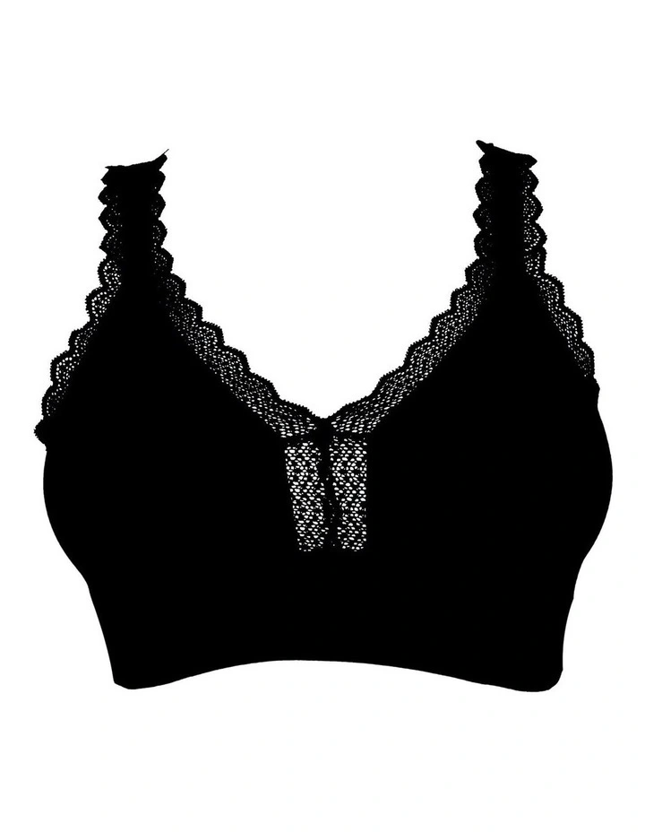 Dalis Wireless Modal Bralette in Black image 7
