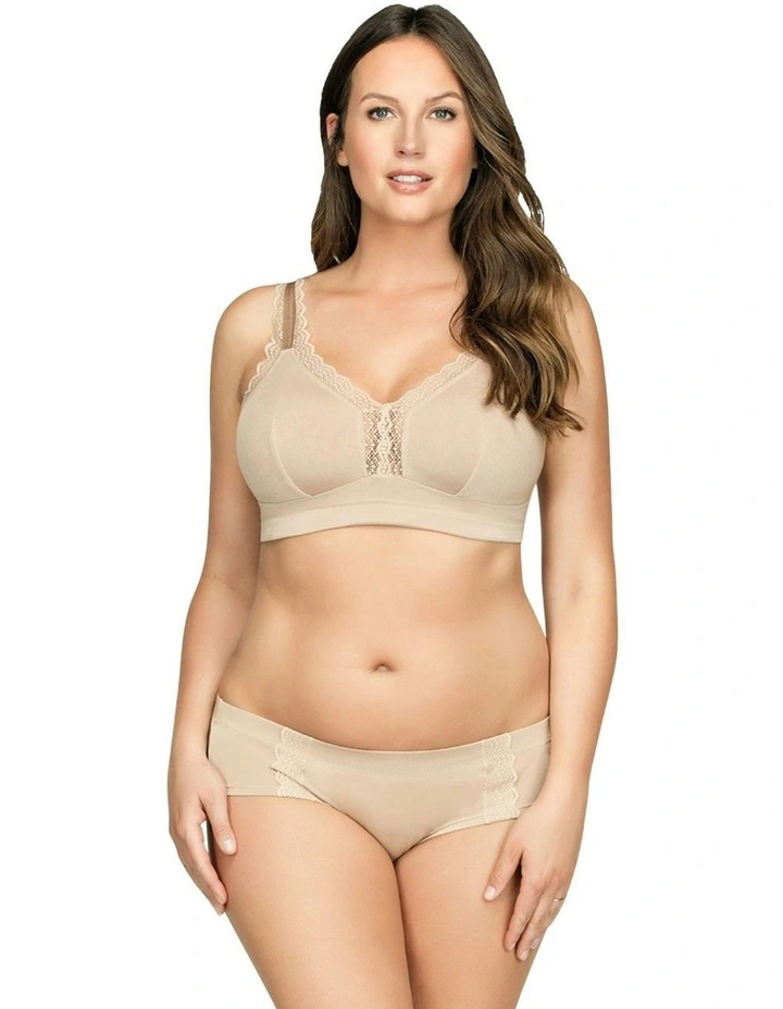 Dalis Wireless Modal Bralette in Bare image 3