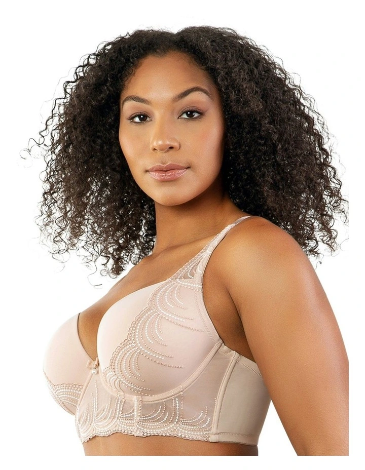 Pearl Underwire Longline Plunge Bra in Cameo Rose image 3