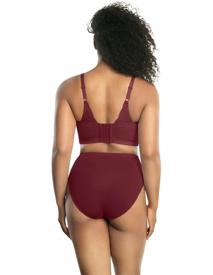 Mia Lace Wireless Longline Lace Bralette in Rio Red image 2