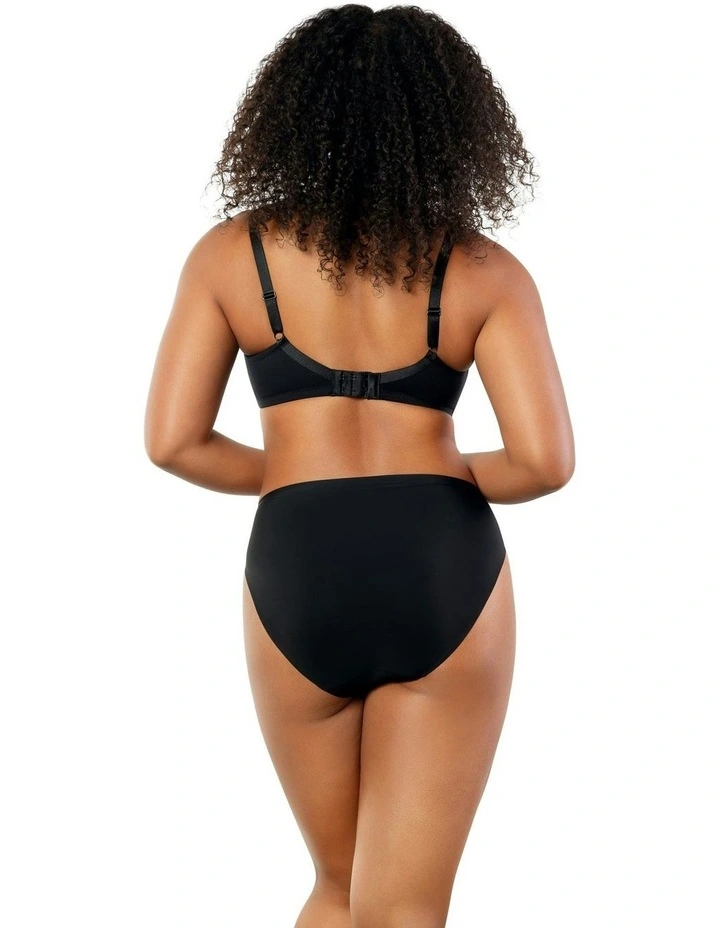 Paige Geometric Lace Unlined Underwire Full Bust Bra in Black image 2