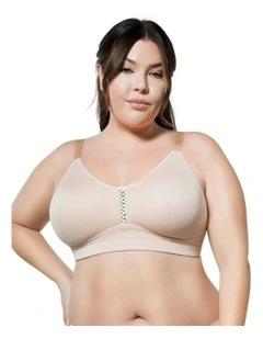 Erika Full Bust Seamless Wirefree Bra in Bare