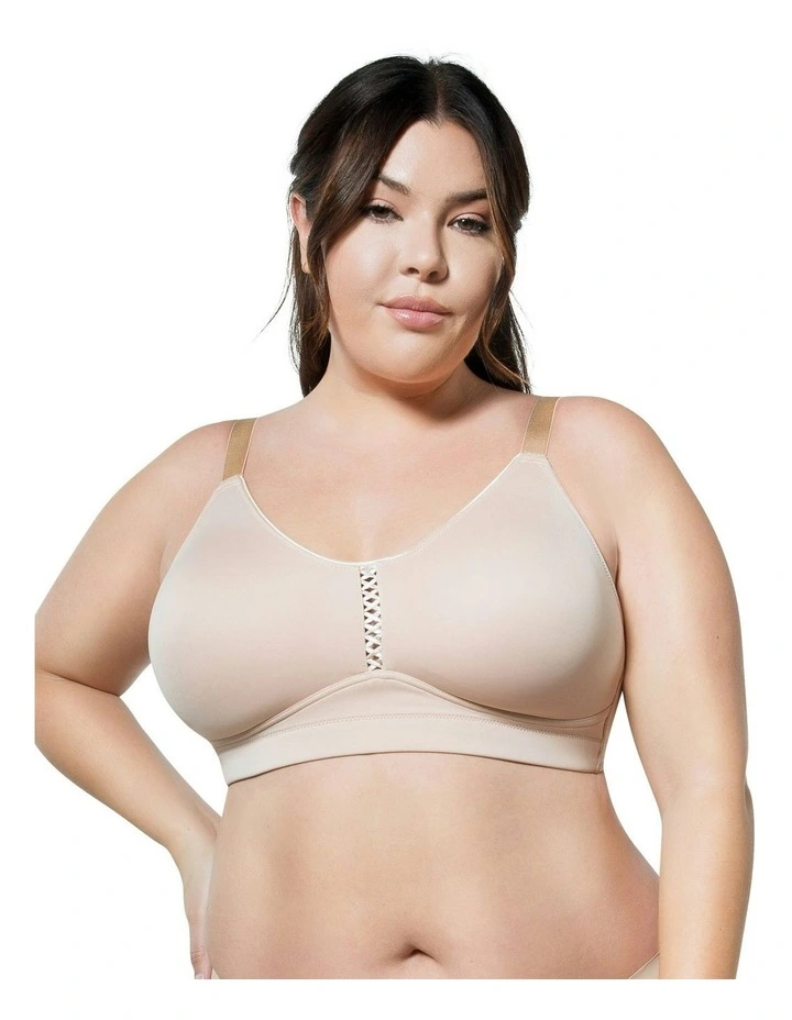 Erika Full Bust Seamless Wirefree Bra in Bare image 1