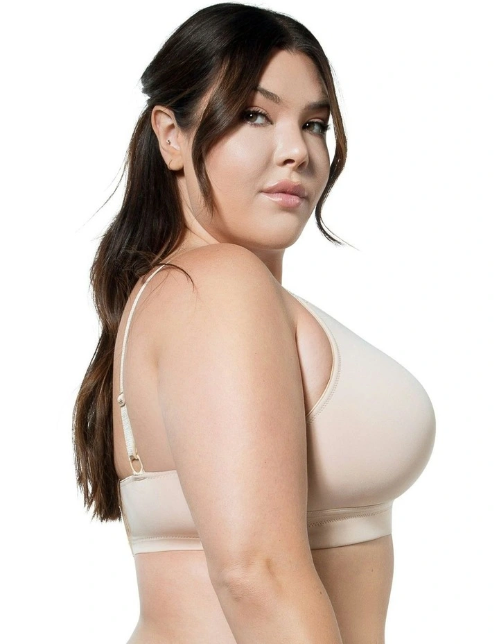 Erika Full Bust Seamless Wirefree Bra in Bare image 3