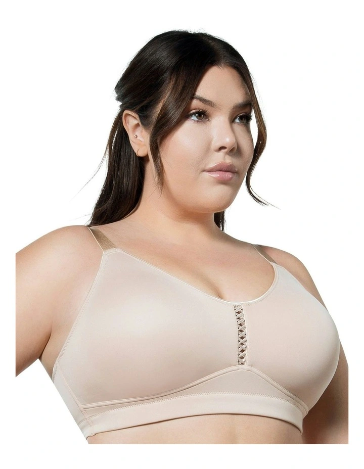 Erika Full Bust Seamless Wirefree Bra in Bare image 4