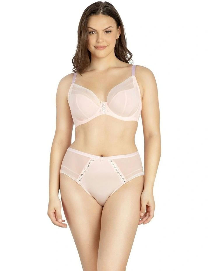 Shea Supportive Full Bust Plunge Bra in Petal Pink image 4