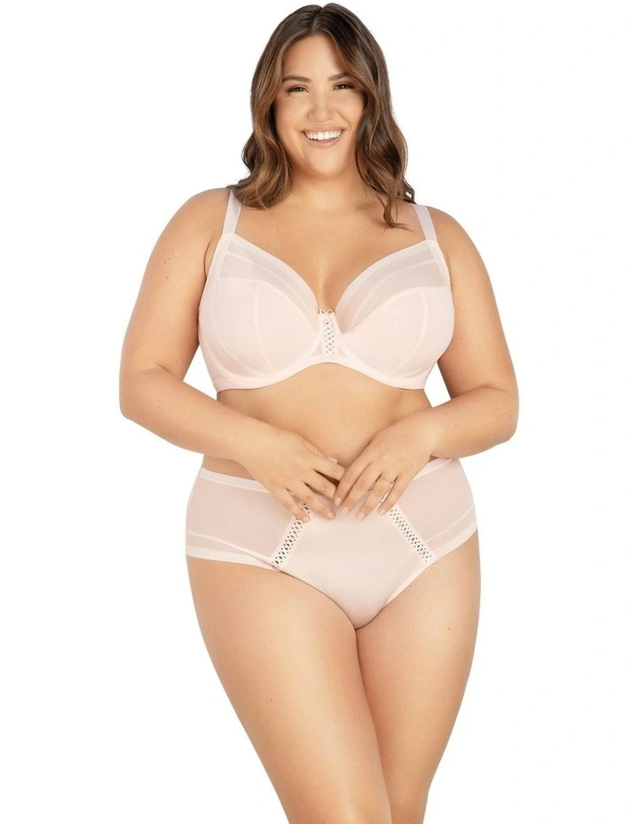 Shea Supportive Full Bust Plunge Bra in Petal Pink image 7