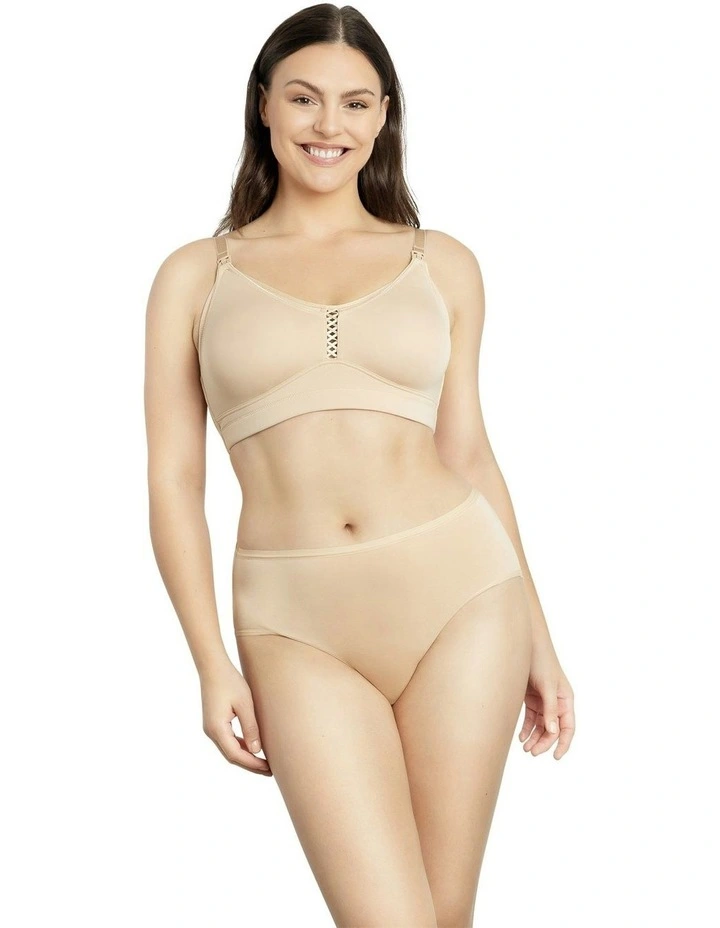 Erika Seamless Wirefree Nursing Bra in Bare image 4