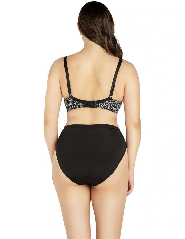Casey Seamless Contour T-shirt Plunge Bra in Black Mosaic image 6