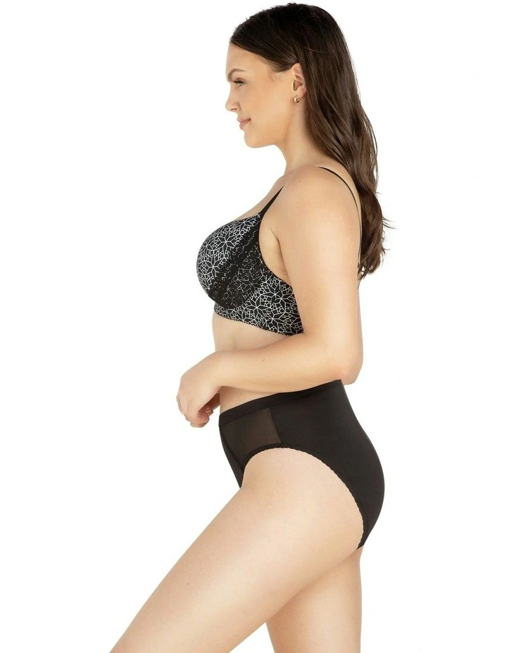 Casey Seamless Contour T-shirt Plunge Bra in Black Mosaic image 7