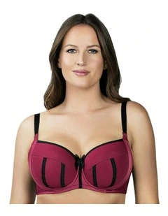 Charlotte Padded Underwire Bra in Rio Red