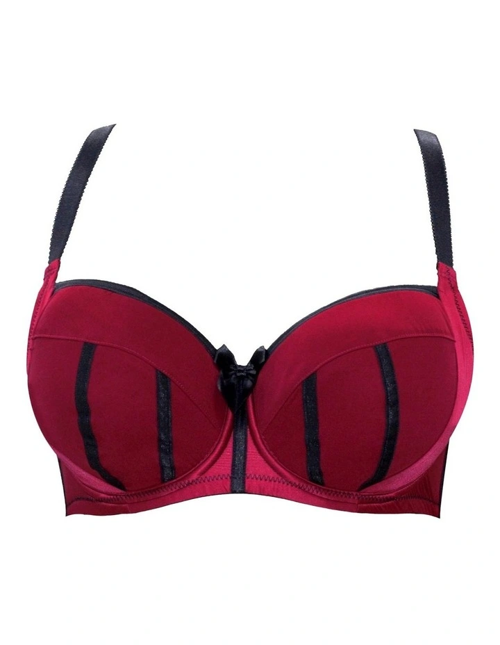 Charlotte Padded Underwire Bra in Rio Red image 7