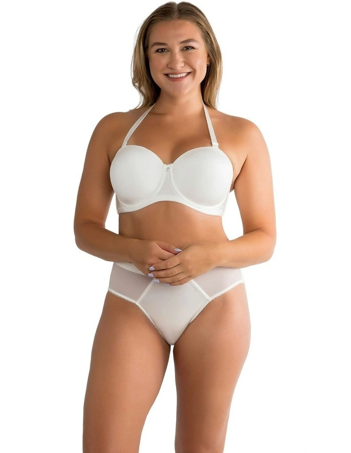 Elise Multiway Seamless Strapless Bra in Pearl White image 5