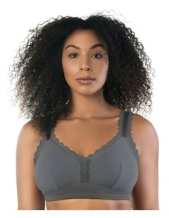 Dalis Wireless Modal Bralette in Charcoal