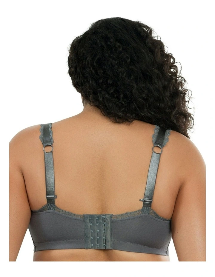 Dalis Wireless Modal Bralette in Charcoal image 2