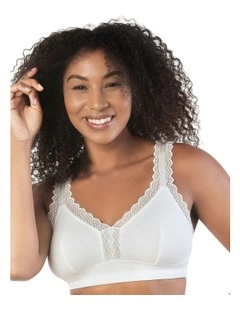 Dalis Wireless Modal Bralette in Pearl White