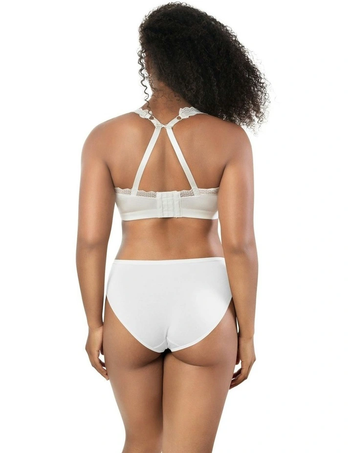 Dalis Wireless Modal Bralette in Pearl White image 5