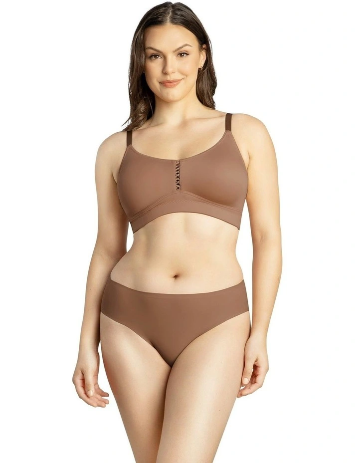 Erika Full Bust Seamless Wirefree Bra in Mid Nude image 4