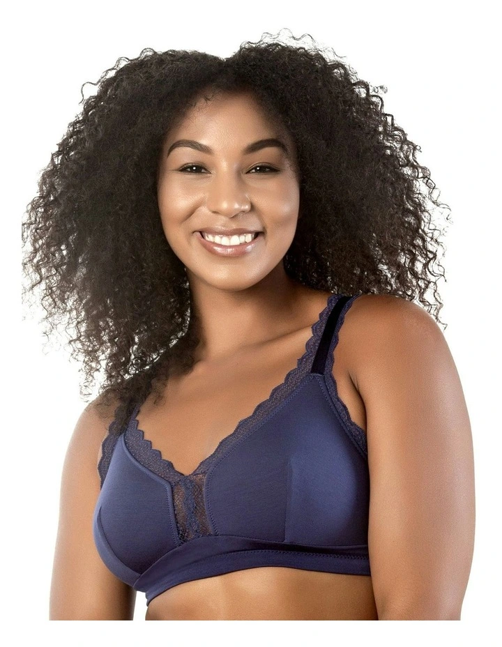 Dalis Wireless Modal Bralette in Navy image 1