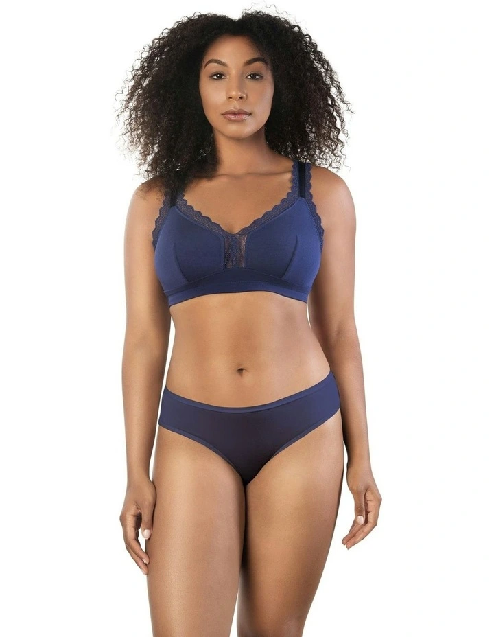 Dalis Wireless Modal Bralette in Navy image 4