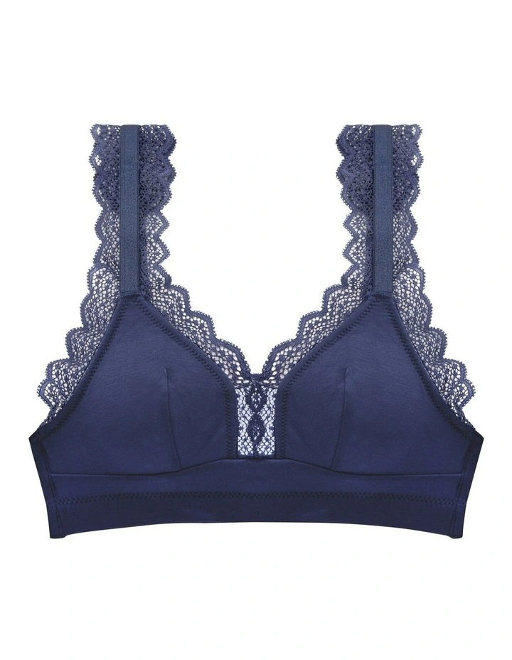 Dalis Wireless Modal Bralette in Navy image 7