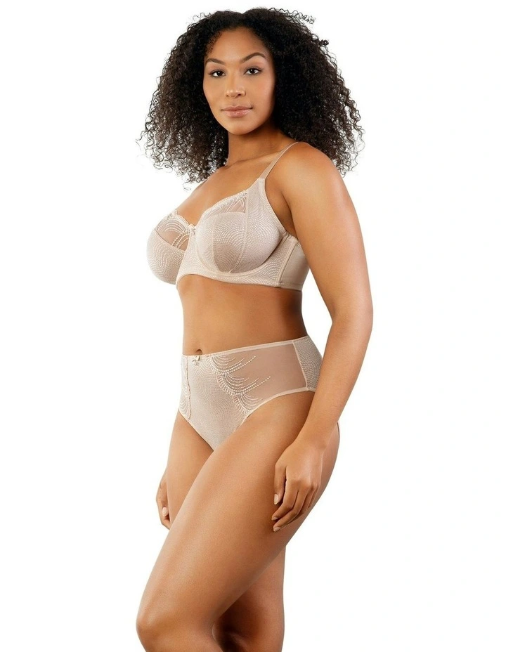 Pearl Wired Unlined Full Bust Bra With Embroidery in Cameo Rose image 3