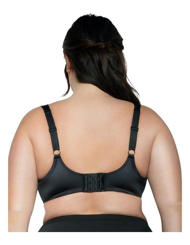 Charlotte Wide Strap Underwire Lace Bra in Black image 2