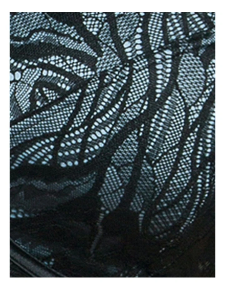 Charlotte Wide Strap Underwire Lace Bra in Black image 5