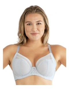 Shea Supportive Full Bust Plunge Bra in Silver