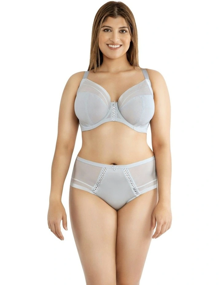 Shea Supportive Full Bust Plunge Bra in Silver image 5